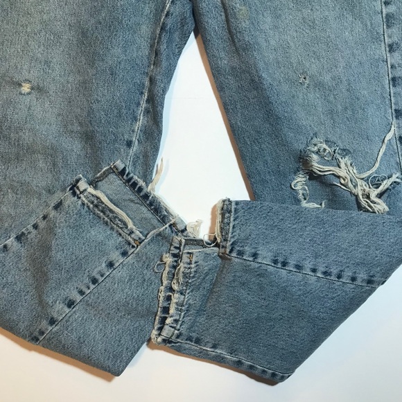 Zara Boyfriend Jeans Ripped Highwaisted - Picture 8 of 8